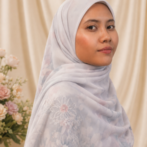 Calm Floral Printing (Purple Petunia) by Chiffon Premium