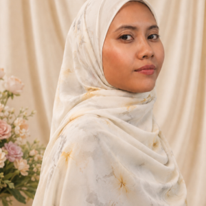 Calm Floral Printing (Yellow Rose) by Chiffon Premium